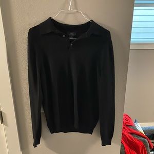 Brooks Brother black long sleeve polo